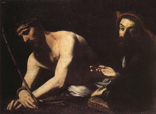 CARACCIOLO, Giovanni Battista Christ Before Caiaphas Norge oil painting art